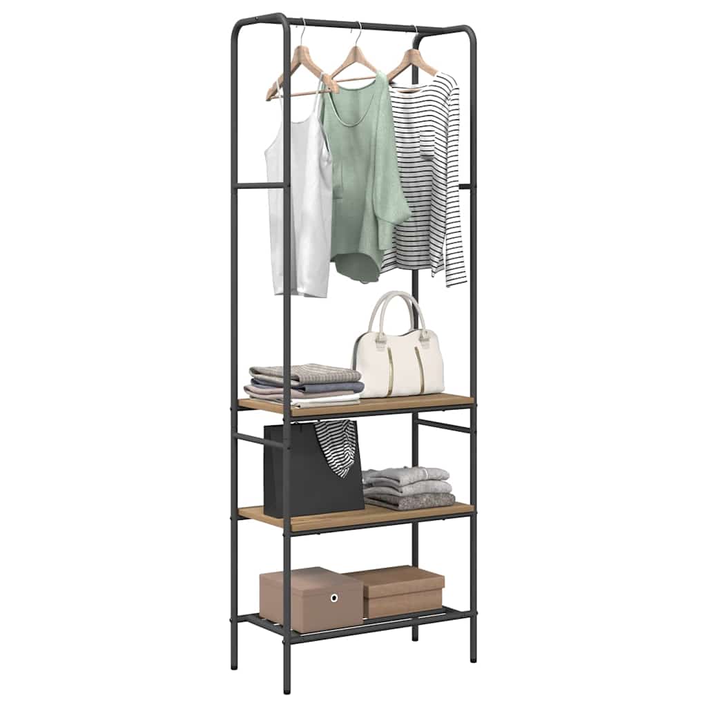 vidaXL Clothes Rack Artisan Oak 60 x 30 x 171 cm Engineered Wood