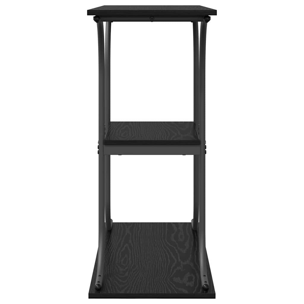 vidaXL Console Table Black Oak 101 x 35 x 80.5 cm Engineered Wood