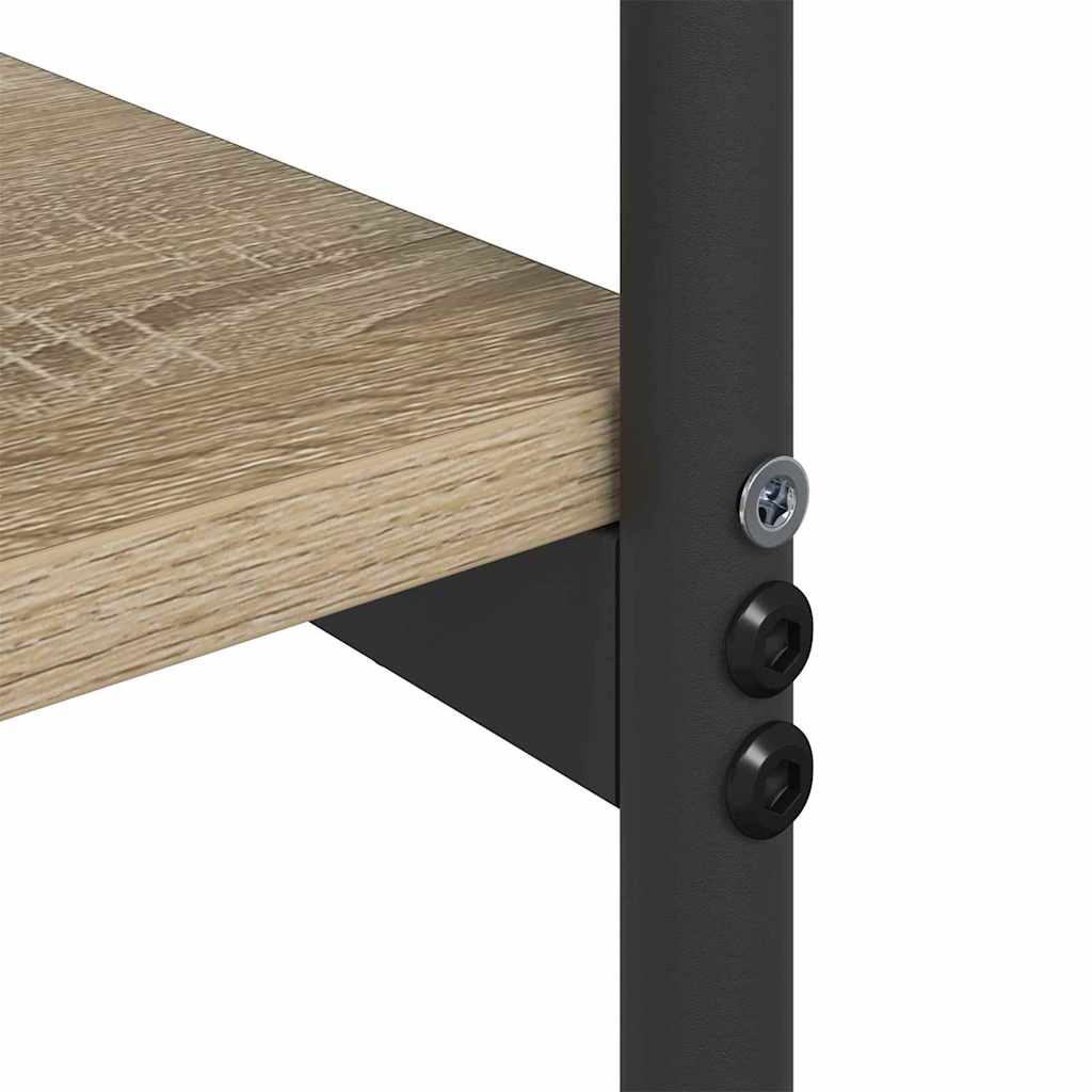 vidaXL Console Table Sonoma Oak 101 x 35 x 80.5 cm Engineered Wood