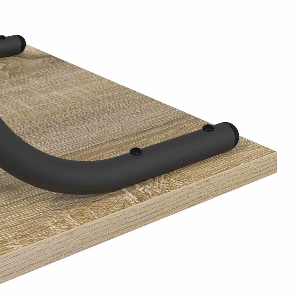 vidaXL Console Table Sonoma Oak 101 x 35 x 80.5 cm Engineered Wood