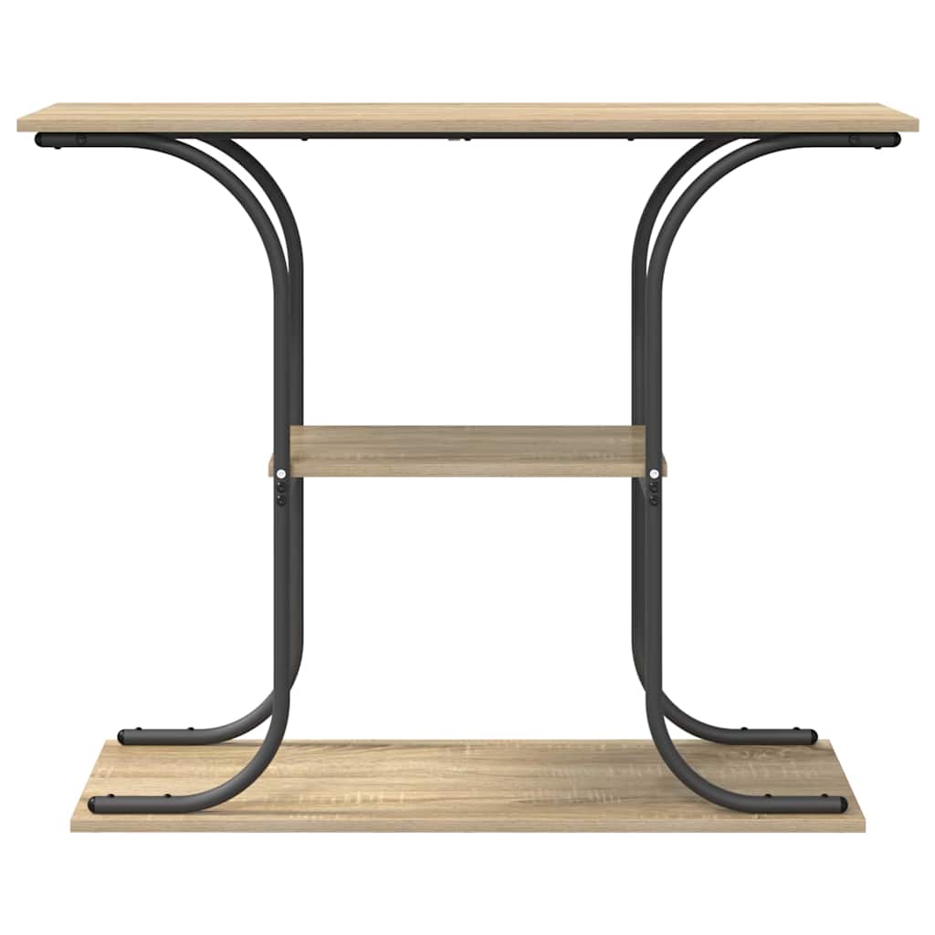 vidaXL Console Table Sonoma Oak 101 x 35 x 80.5 cm Engineered Wood
