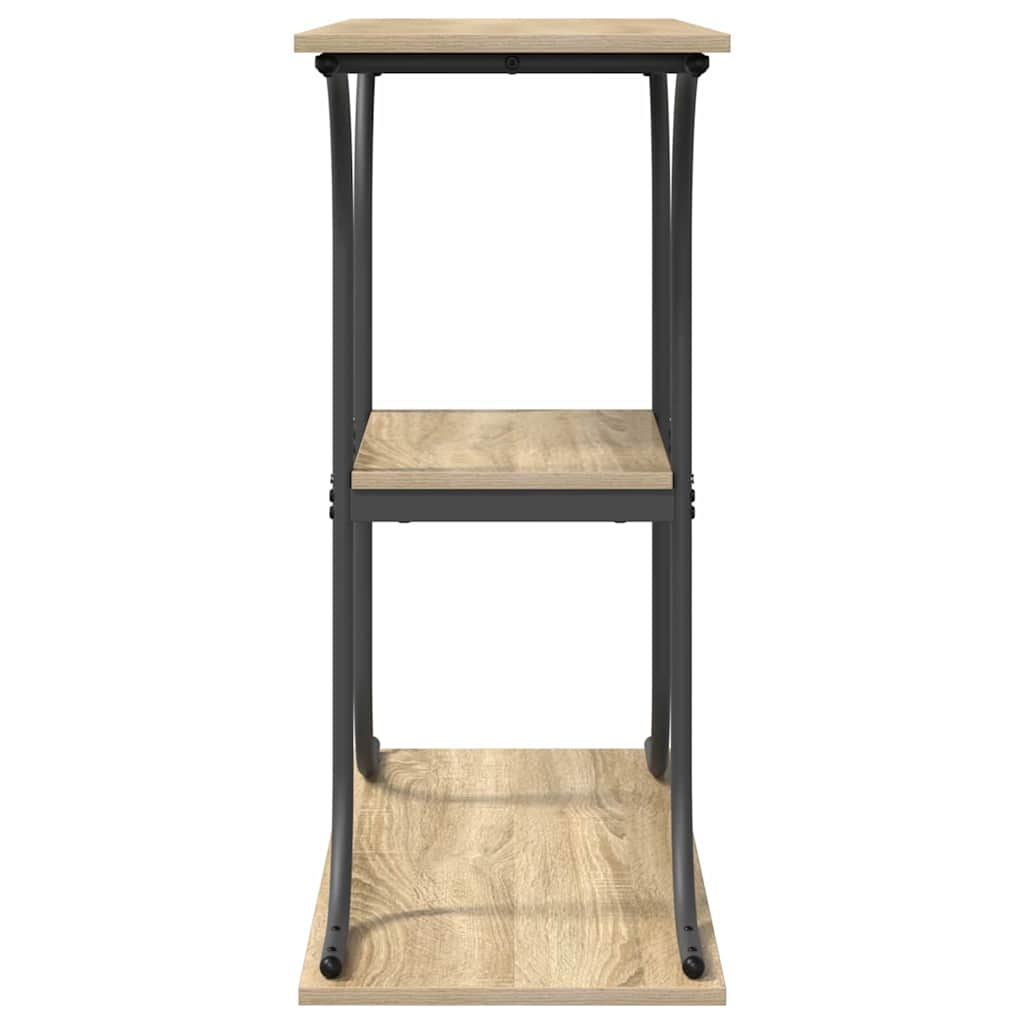vidaXL Console Table Sonoma Oak 101 x 35 x 80.5 cm Engineered Wood
