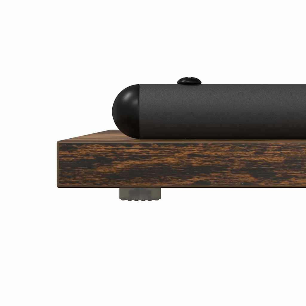 vidaXL Console Table Smoked Oak 101 x 35 x 80.5 cm Engineered Wood