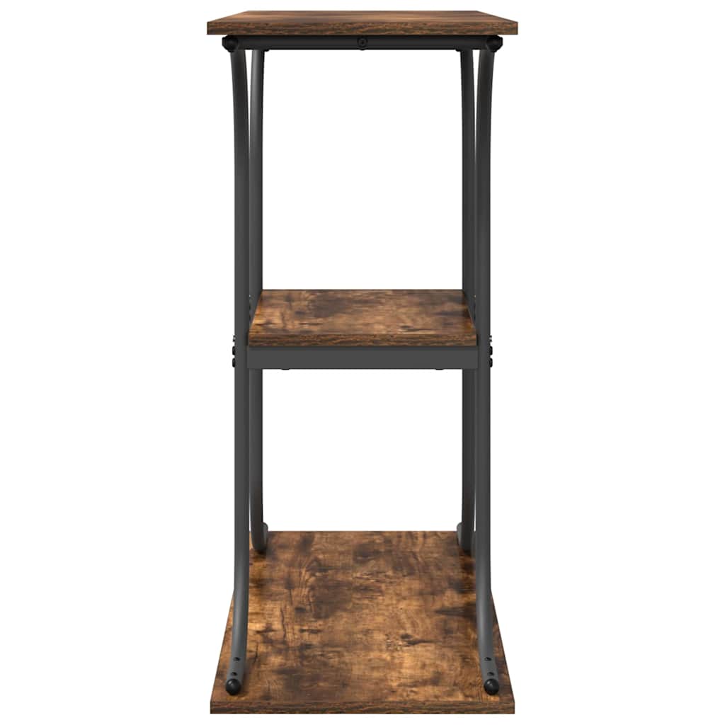 vidaXL Console Table Smoked Oak 101 x 35 x 80.5 cm Engineered Wood