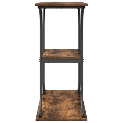 vidaXL Console Table Smoked Oak 101 x 35 x 80.5 cm Engineered Wood