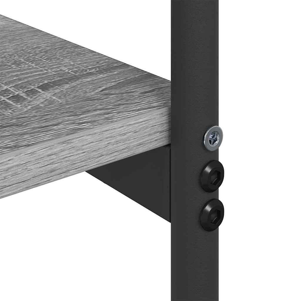vidaXL Console Table Grey Sonoma 101 x 35 x 80.5 cm Engineered Wood