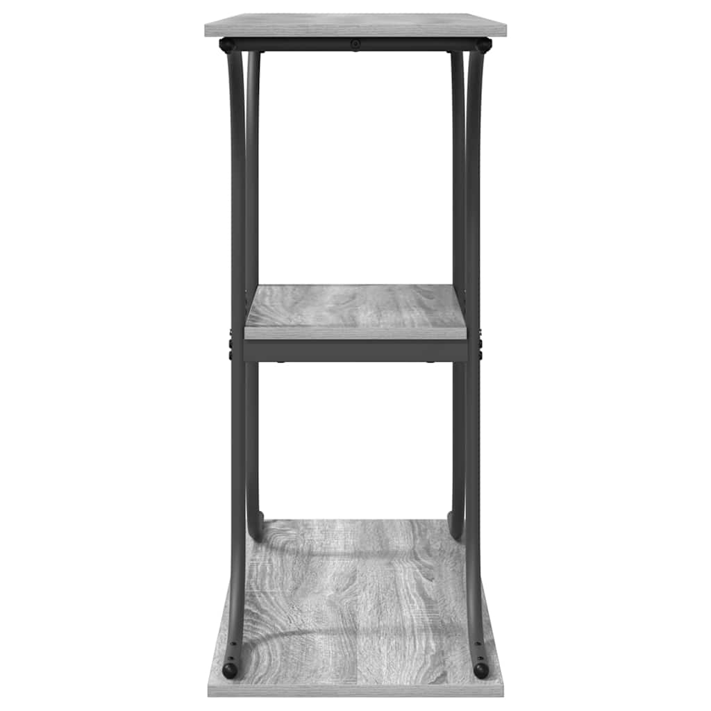 vidaXL Console Table Grey Sonoma 101 x 35 x 80.5 cm Engineered Wood