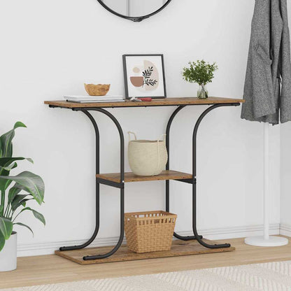 vidaXL Console Table Old Wood 101 x 35 x 80.5 cm Engineered Wood