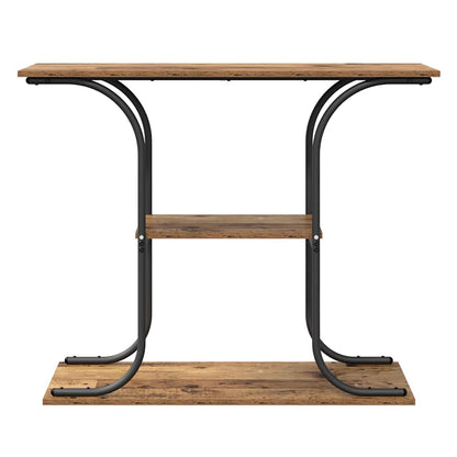 vidaXL Console Table Old Wood 101 x 35 x 80.5 cm Engineered Wood