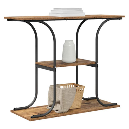 vidaXL Console Table Old Wood 101 x 35 x 80.5 cm Engineered Wood