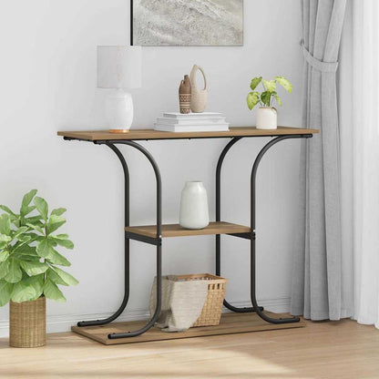 vidaXL Console Table Artisan Oak 101 x 35 x 80.5 cm Engineered Wood
