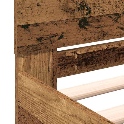 vidaXL Bed Frame Old Wood 203 x 185 x 70 cm Engineered Wood