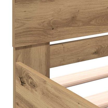 vidaXL Bed Frame Artisan Oak 203 x 185 x 70 cm Engineered Wood