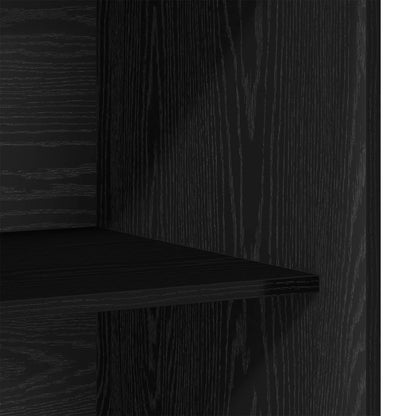vidaXL Wardrobe Black Oak 80 x 50 x 200 cm Engineered Wood