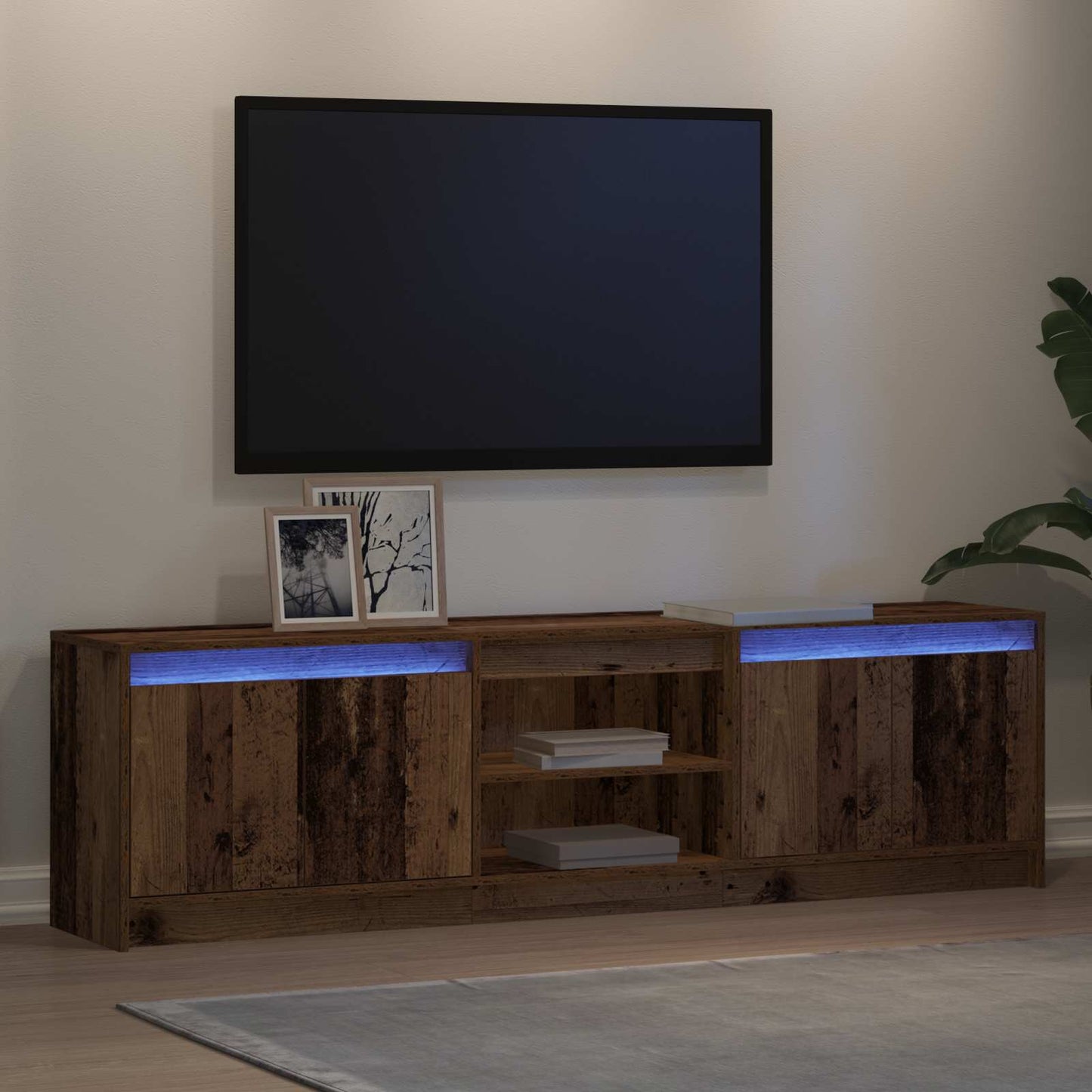 vidaXL TV Units 180 x 34 x 50 cm Brown Engineered wood