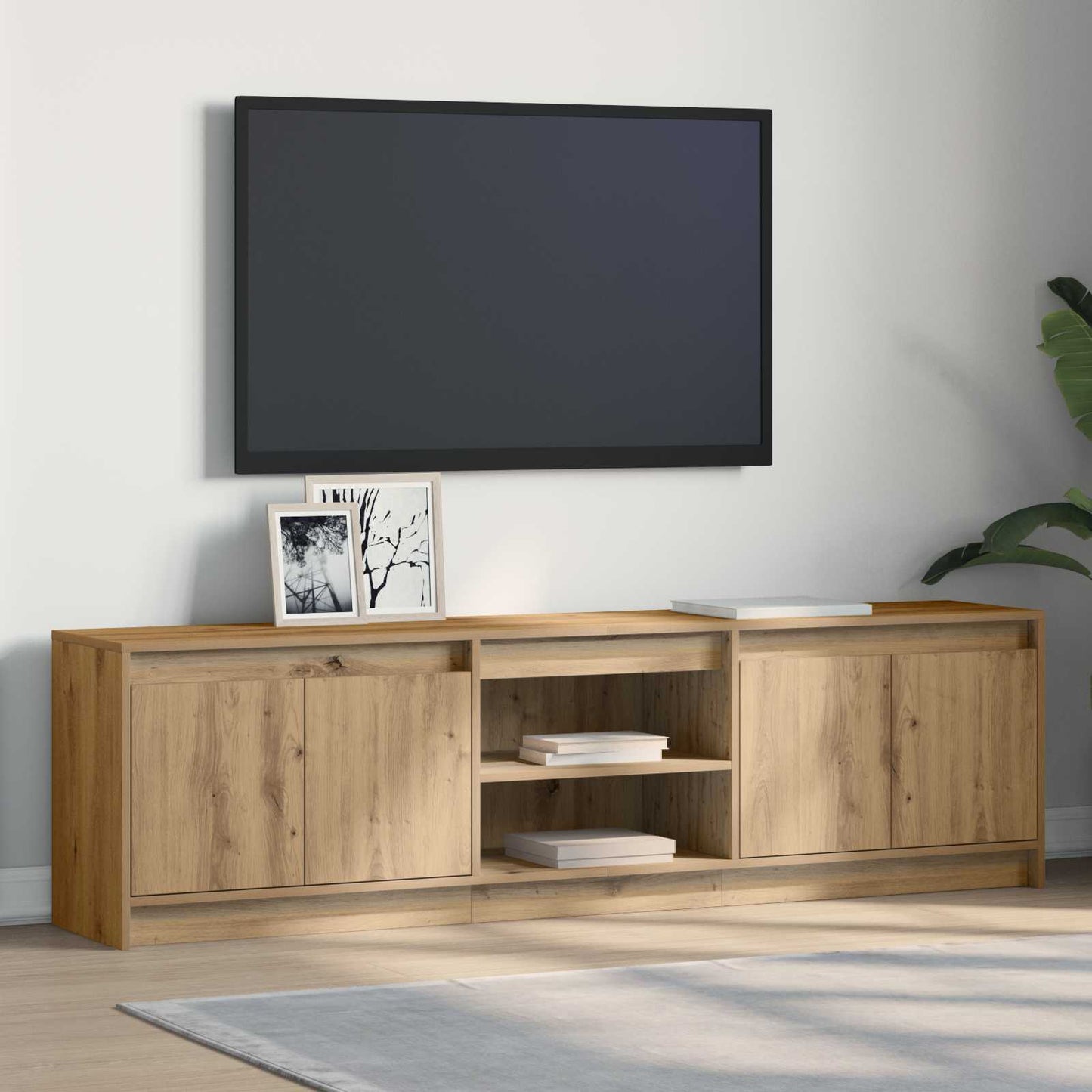 vidaXL TV Units 180 x 34 x 50 cm Brown Engineered wood