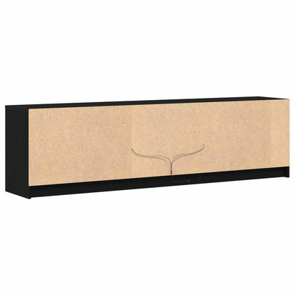 vidaXL TV Units 2 pcs Black 180 x 34 x 50 cm Engineered wood