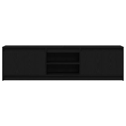 vidaXL TV Units 2 pcs Black 180 x 34 x 50 cm Engineered wood
