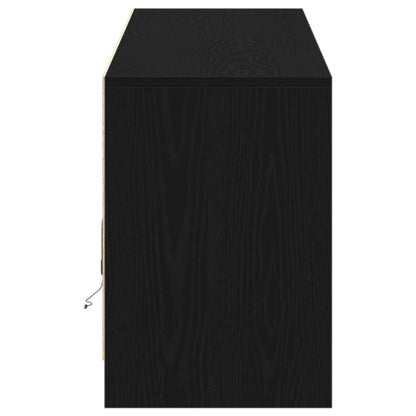 vidaXL TV Units 2 pcs Black 180 x 34 x 50 cm Engineered wood