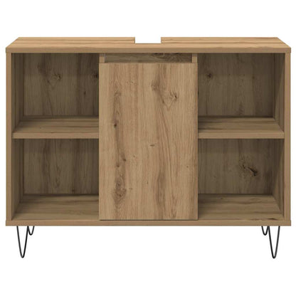 vidaXL Bathroom Furniture Set 3 pcs Artisan Oak Engineered Wood