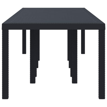 vidaXL Garden Table Anthracite 300 x 100 x 73 cm Poly Rattan