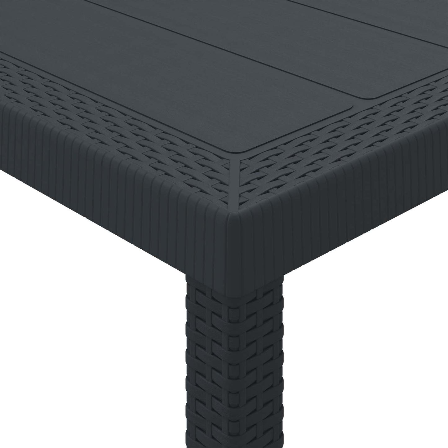 vidaXL Garden Dining Set 5 pcs Anthracite Polypropylene