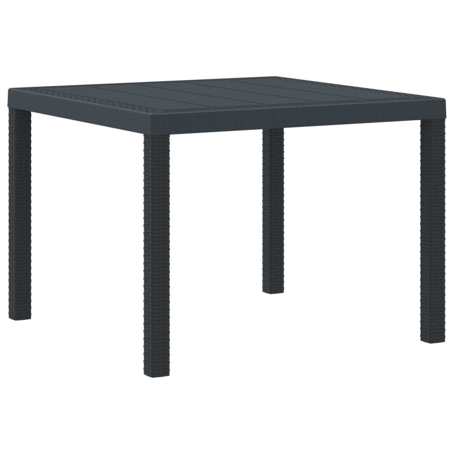 vidaXL Garden Dining Set 5 pcs Anthracite Polypropylene