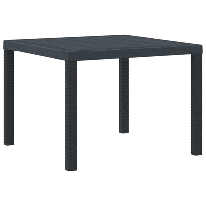 vidaXL Garden Dining Set 5 pcs Anthracite Polypropylene