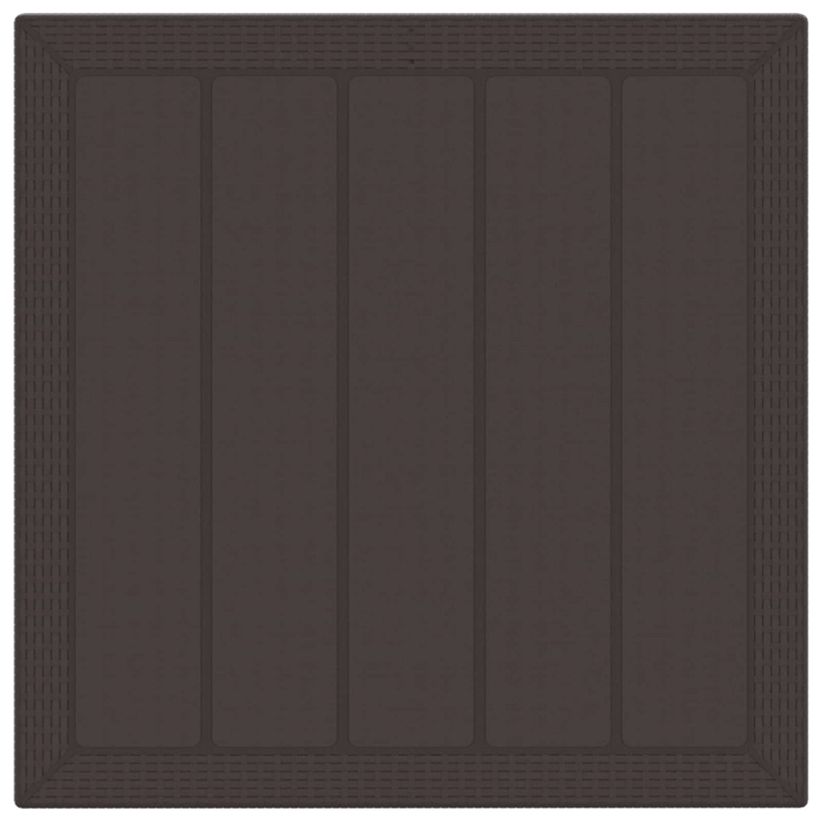 vidaXL Garden Dining Set 5 pcs Brown Polypropylene
