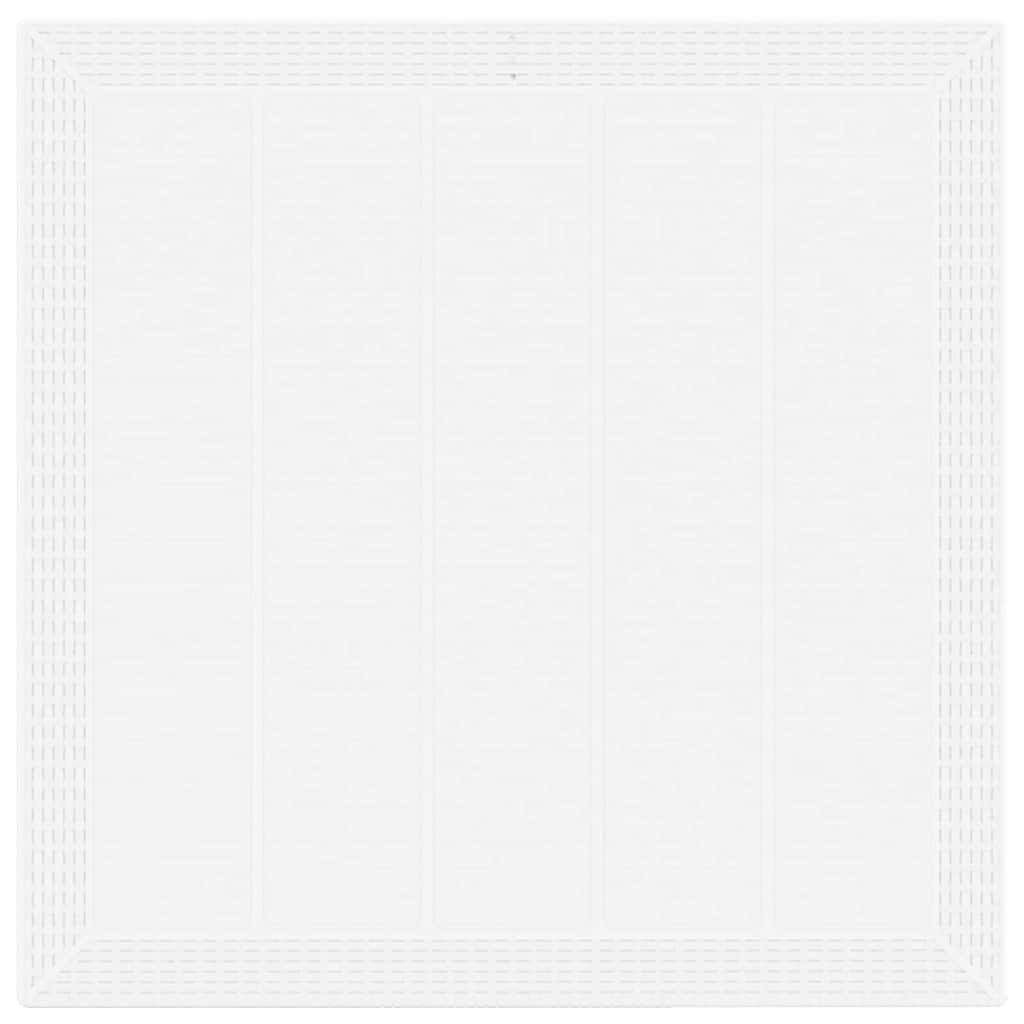 vidaXL Garden Dining Set 5 pcs White Polypropylene