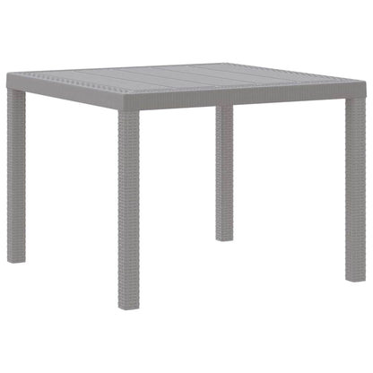 vidaXL Garden Dining Set 5 pcs Light Grey Polypropylene