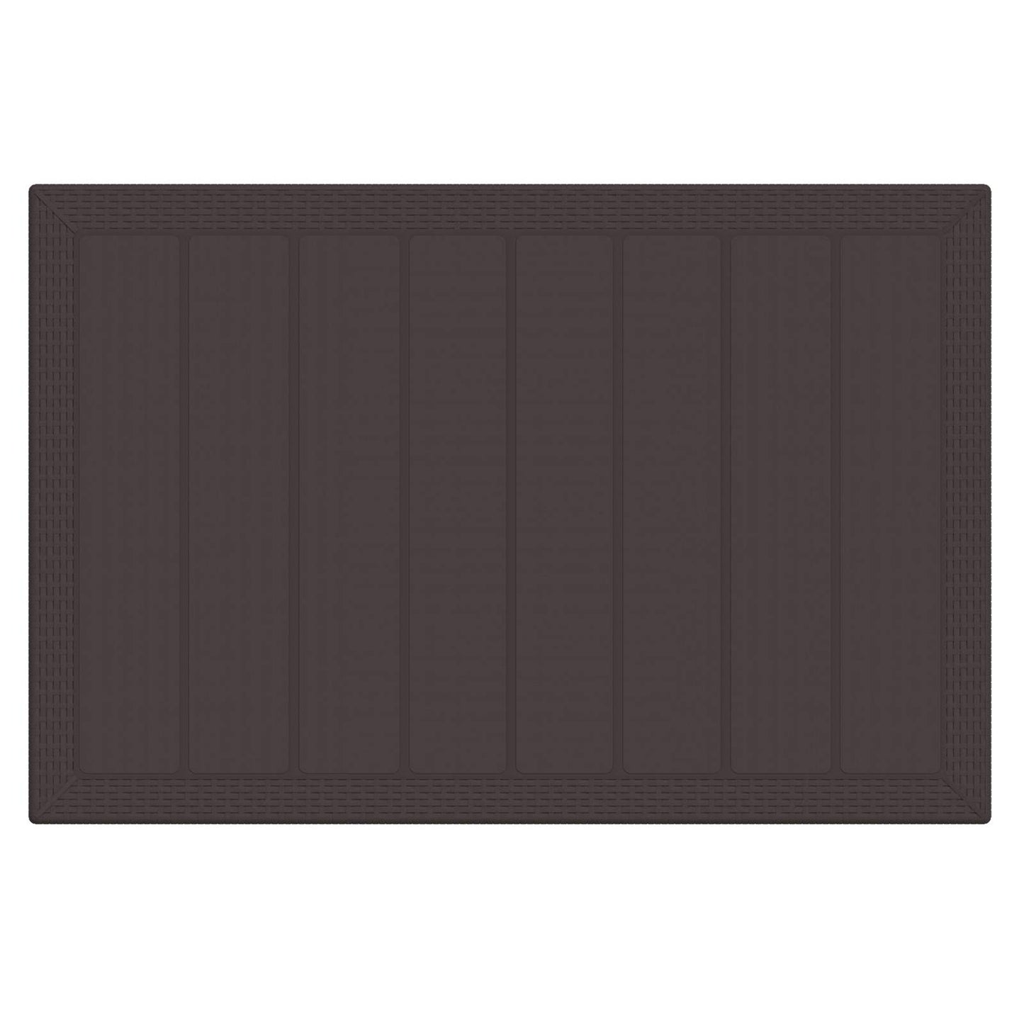 vidaXL Garden Dining Set 7 pcs Brown Polt rattan