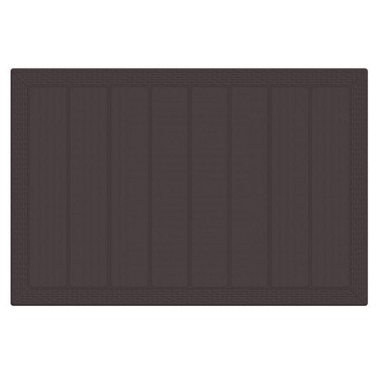 vidaXL Garden Dining Set 7 pcs Brown Polt rattan