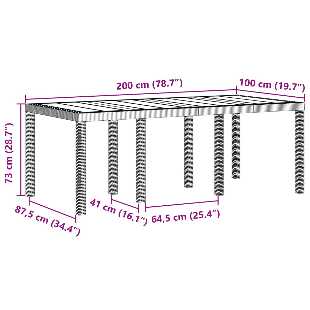 vidaXL Garden Dining Set 9 pcs Brown Polypropylene