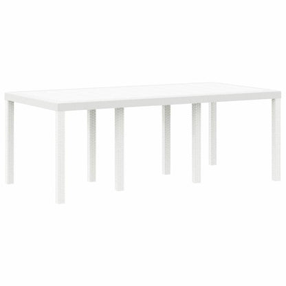 vidaXL Garden Dining Set 9 pcs White Polypropylene