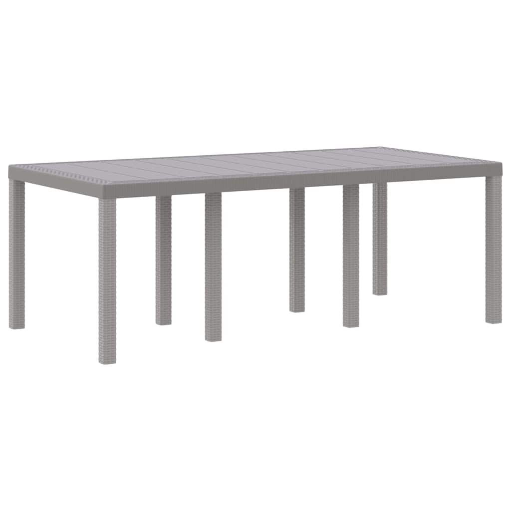 vidaXL Garden Dining Set 9 pcs Light Grey Polypropylene