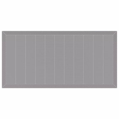 vidaXL Garden Dining Set 9 pcs Light Grey Polypropylene