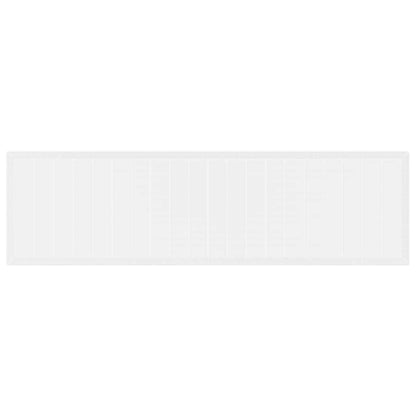 vidaXL Garden Dining Set 15 pcs White Polt rattan