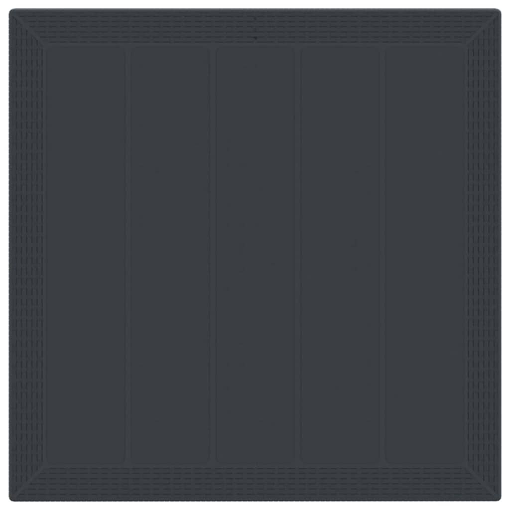 vidaXL Garden Dining Set 3 pcs Anthracite Polt rattan