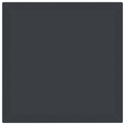 vidaXL Garden Dining Set 3 pcs Anthracite Polt rattan