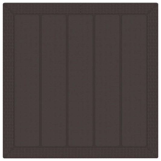 vidaXL Garden Dining Set 3 pcs Brown Polypropylene
