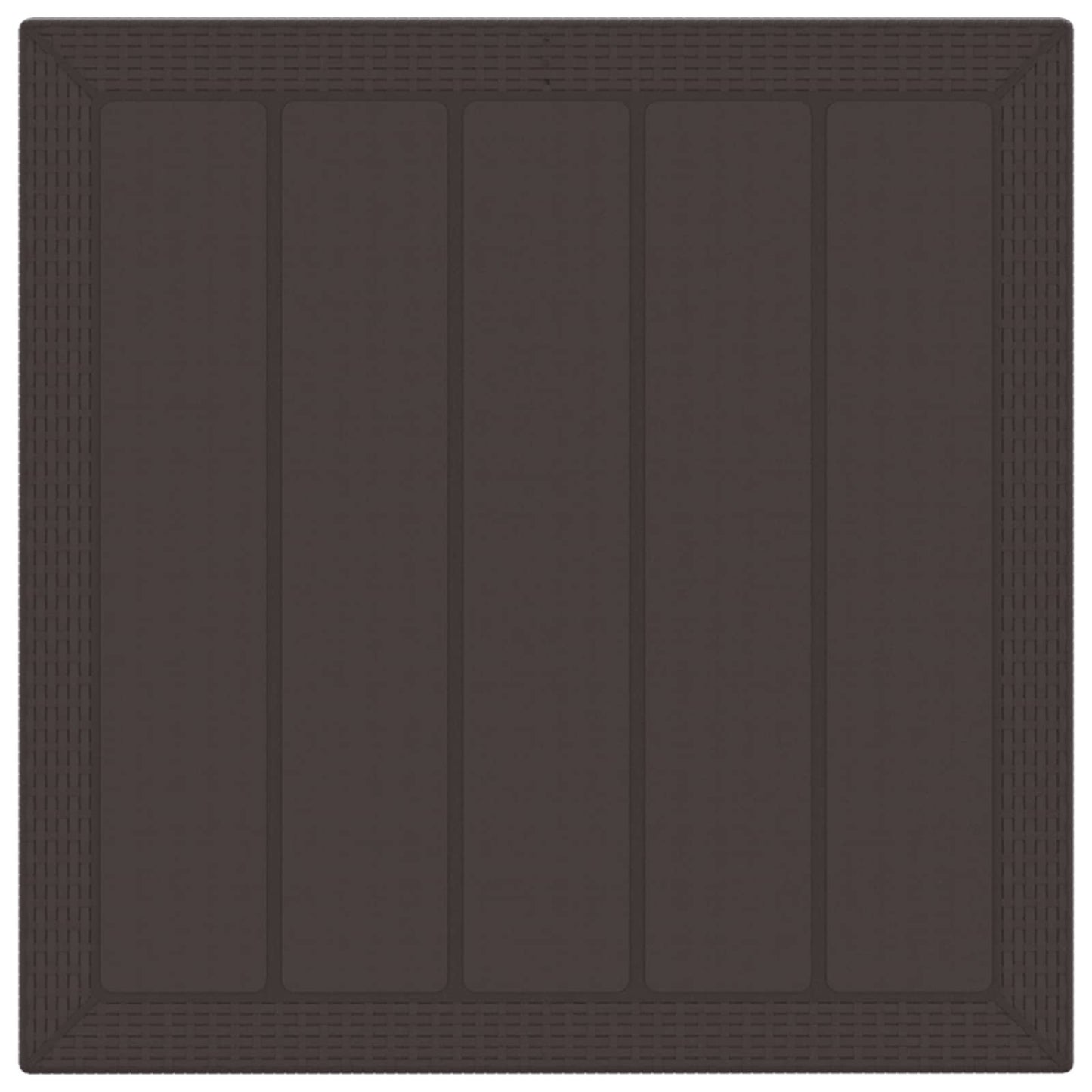 vidaXL Garden Dining Set 3 pcs Brown Polypropylene