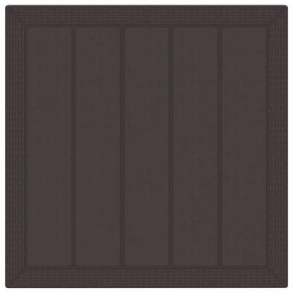 vidaXL Garden Dining Set 3 pcs Brown Polt rattan