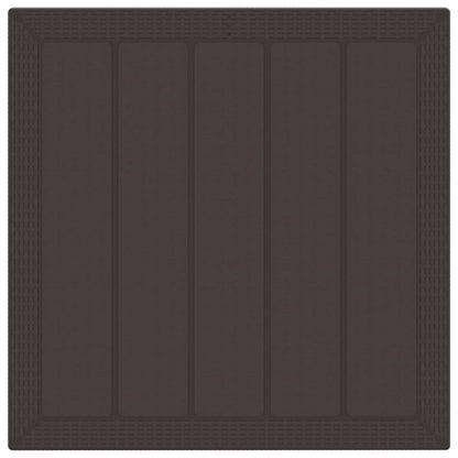 vidaXL Garden Dining Set 3 pcs Brown Polypropylene