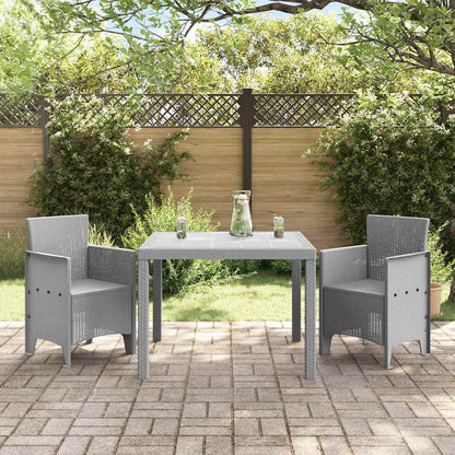vidaXL 3 pcs Light Grey