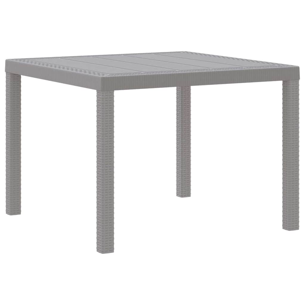 vidaXL Garden Dining Set 3 pcs Light Grey Polypropylene