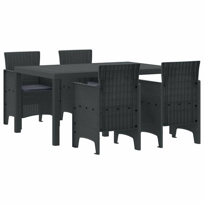 vidaXL Garden Dining Set 5 pcs Anthracite