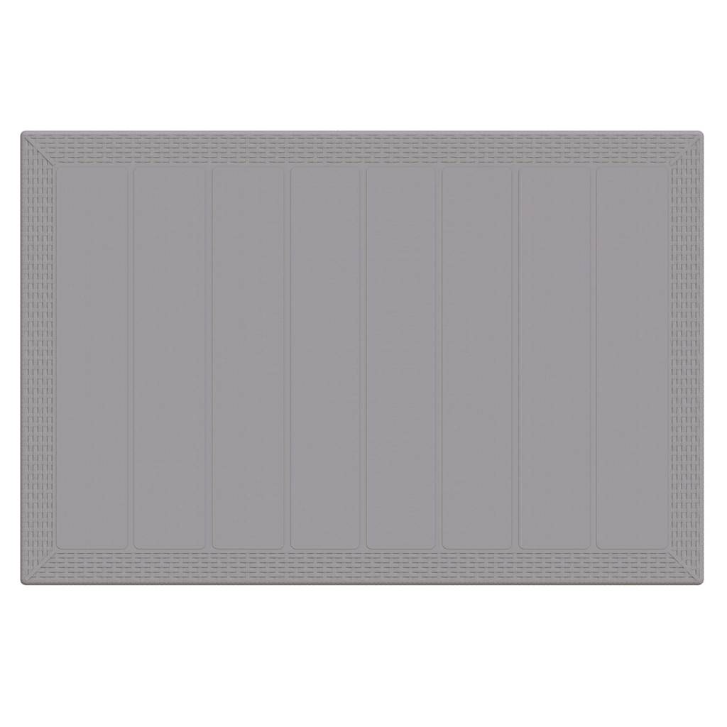 vidaXL Garden Dining Set 5 pcs Light Grey Polt rattan