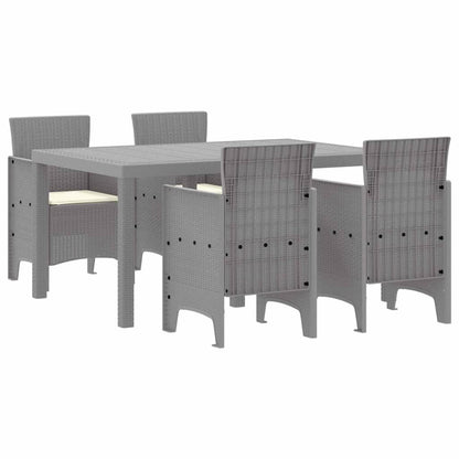 vidaXL Garden Dining Set 5 pcs Light Grey