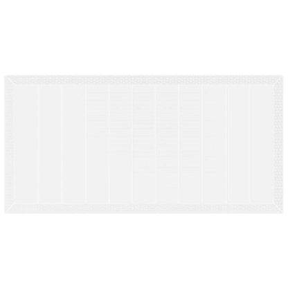 vidaXL Garden Dining Set 7 pcs White Polt rattan